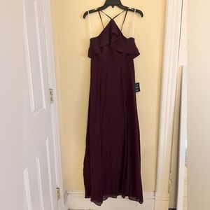 Purple V-plunging Neckline Formal Dress